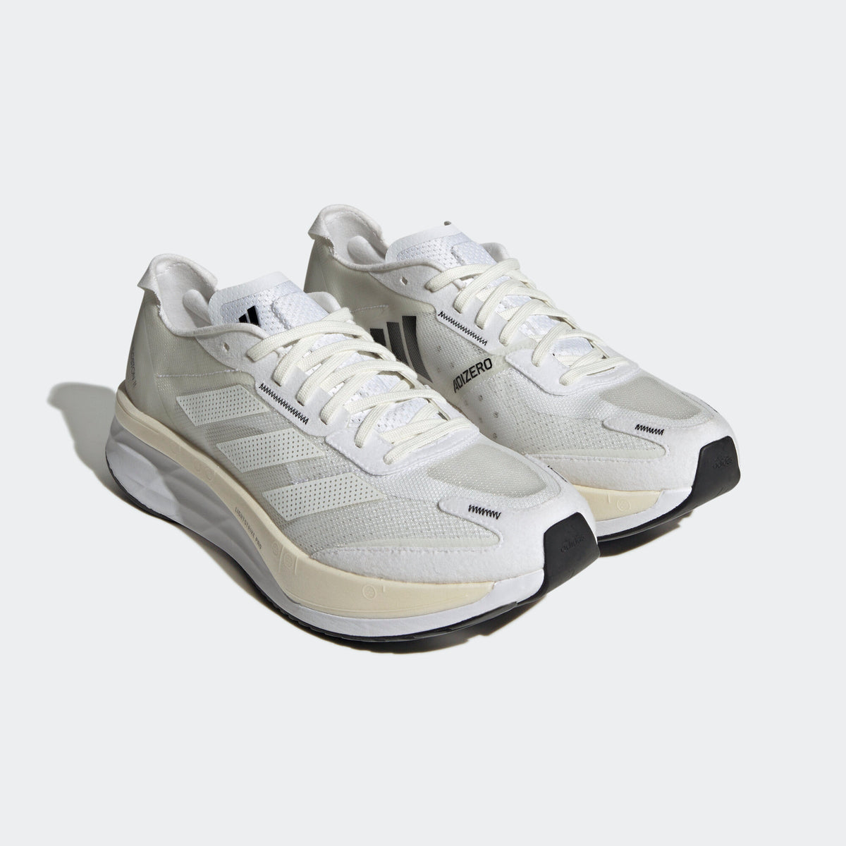 Adidas Adizero Boston 11 Sneakers - Beige / White / Black - view 5