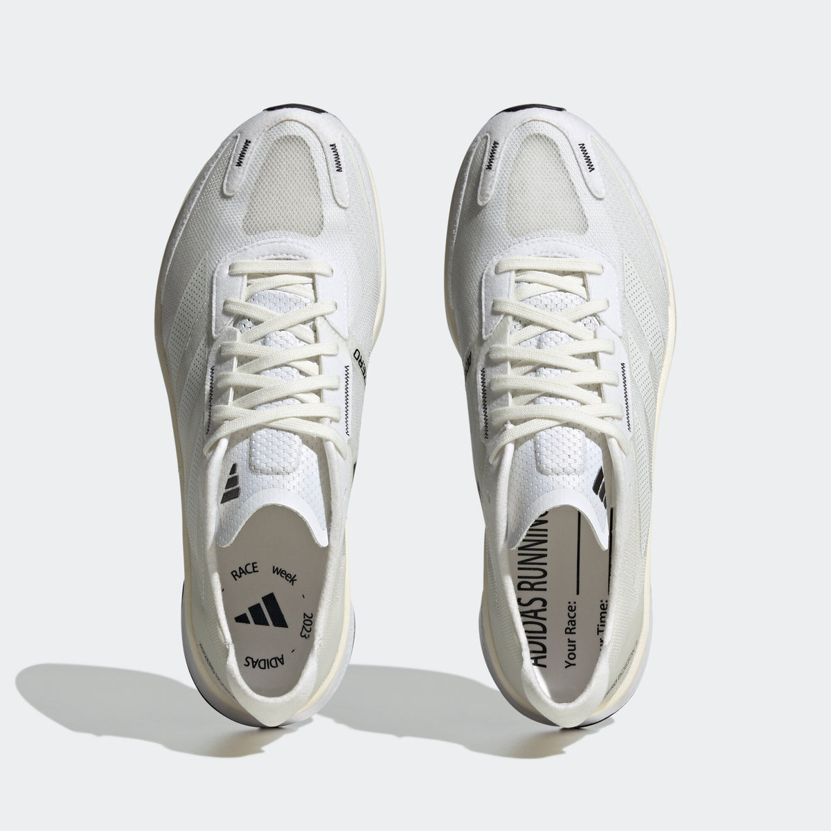 Adidas Adizero Boston 11 Sneakers - Beige / White / Black - view 3