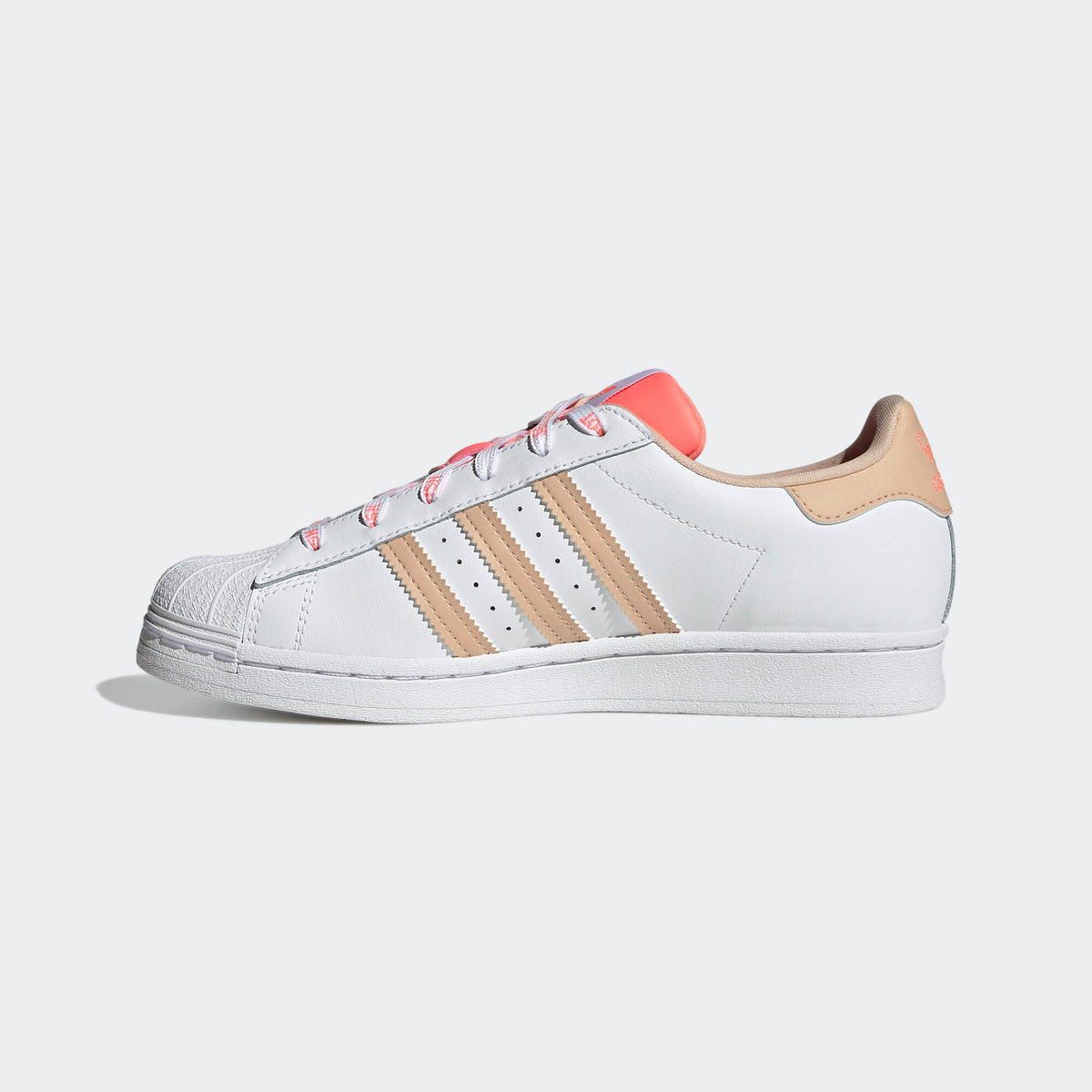 Adidas V-DAY Superstar Sneakers - White / Light Brown - view 2