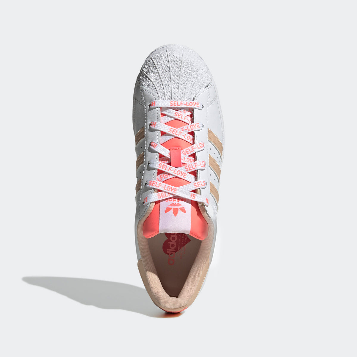 Adidas V-DAY Superstar Sneakers - White / Light Brown - view 3