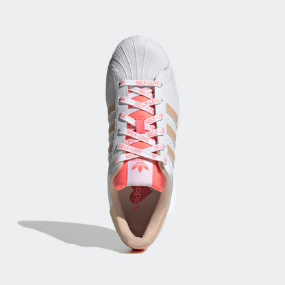 Adidas V-DAY Superstar Sneakers - White / Light Brown - view 3