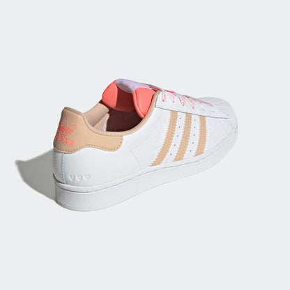 Adidas V-DAY Superstar Sneakers - White / Light Brown - view 5