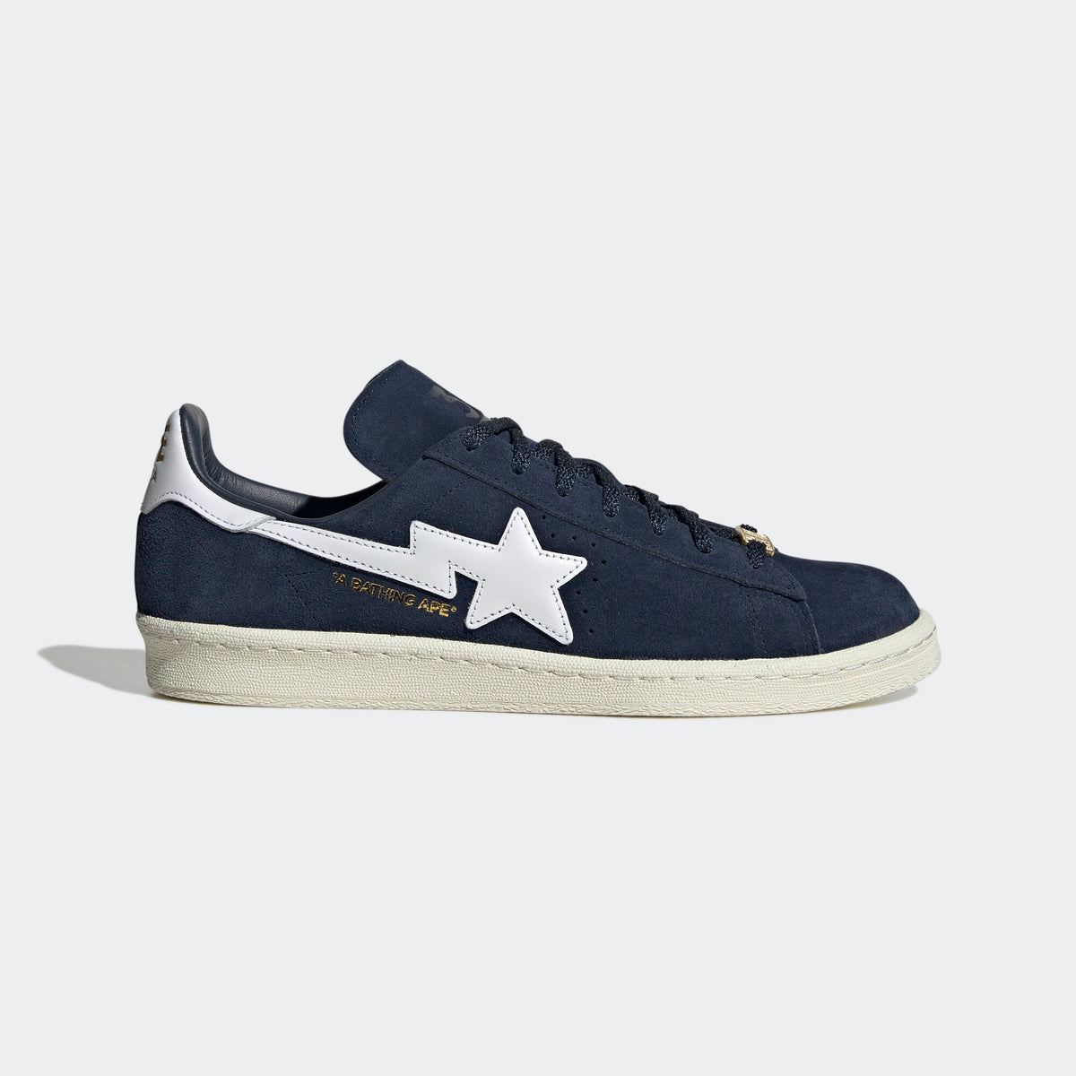 Adidas BAPE Campus 80S x Sneakers - Navy / White - view 5