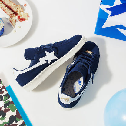 Adidas BAPE Campus 80S x Sneakers - Navy / White - view 2