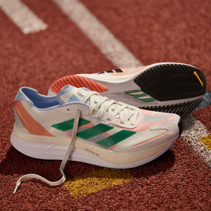Adidas Adizero Boston 11 Sneakers - Beige / Green / Orange / Blue / Black - view 1