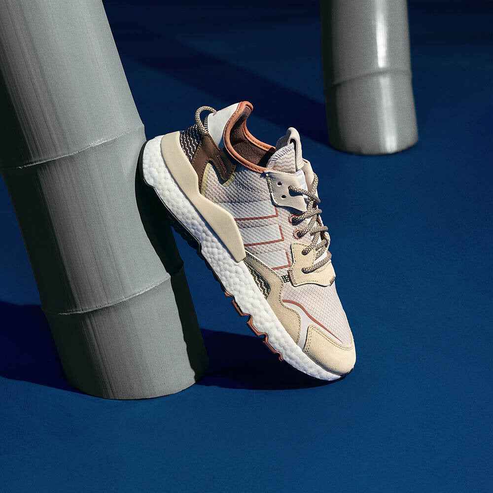 Adidas NITE Jogger Sneakers - Beige / Dark Coffee - view 1