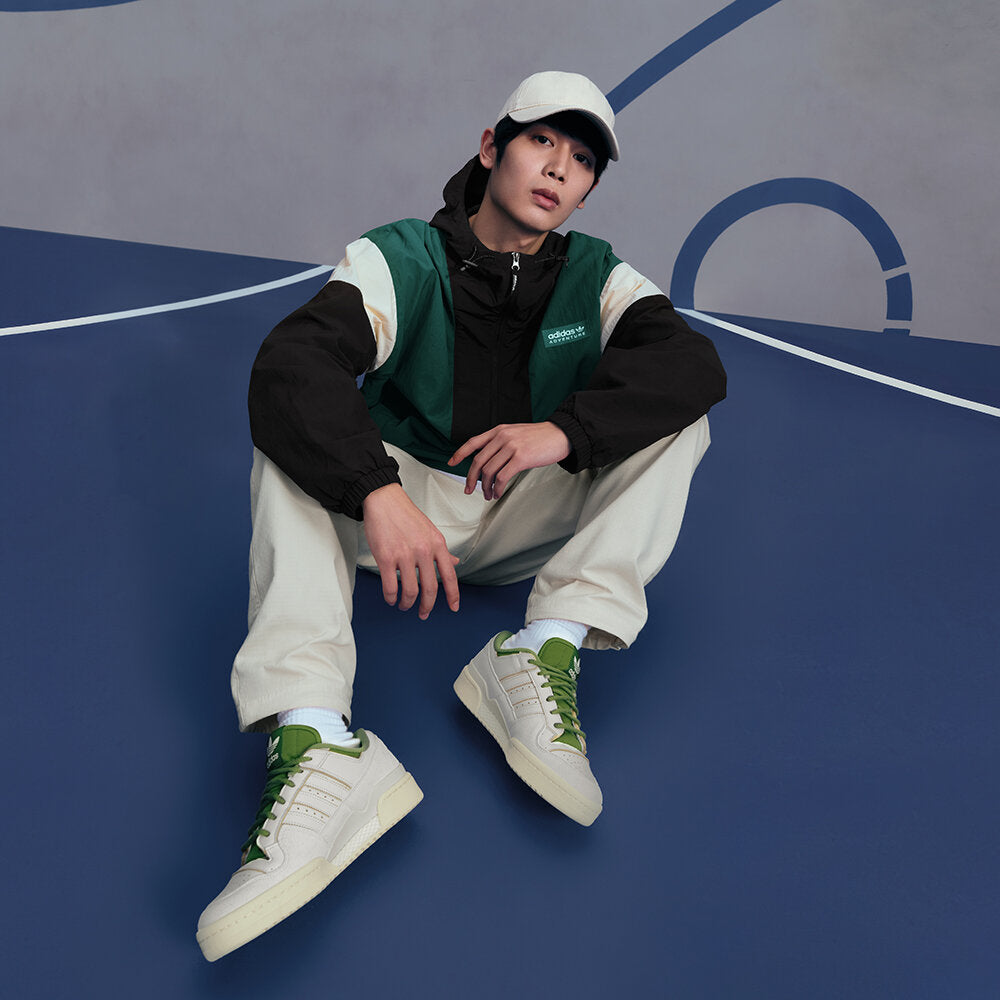 Adidas Forum 84 LOW Classic Sneakers - Off White / Green - view 2