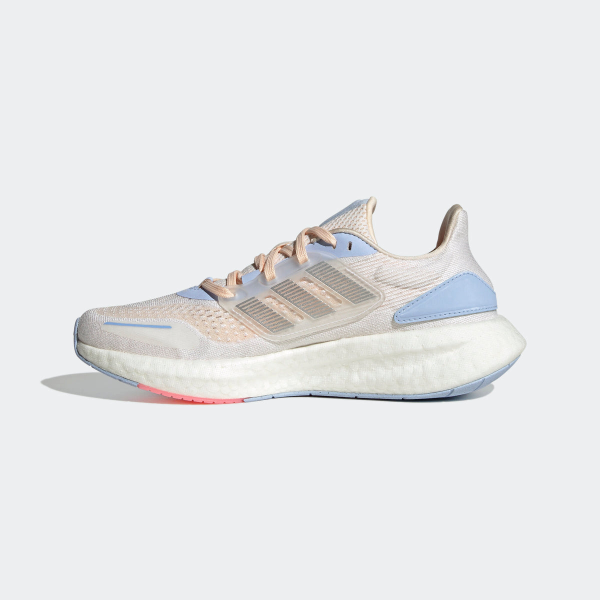Adidas Pureboost 22 Heat.rdy Sneakers - White / Nude Pink / Blue / Silver - view 2