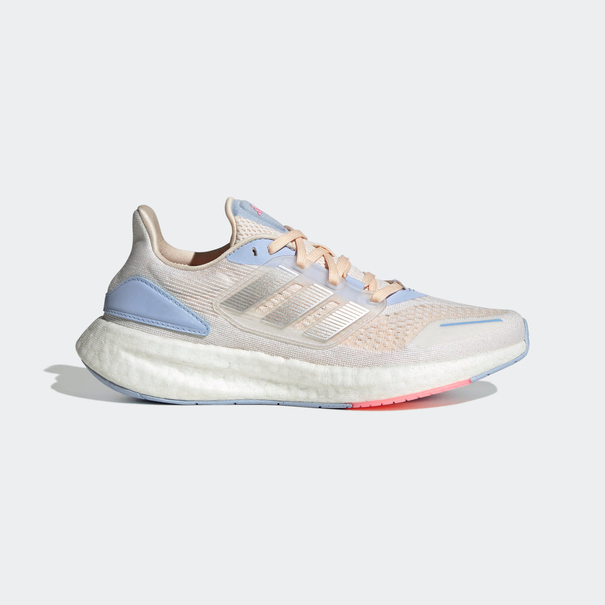 Adidas Pureboost 22 Heat.rdy Sneakers - White / Nude Pink / Blue / Silver - view 1