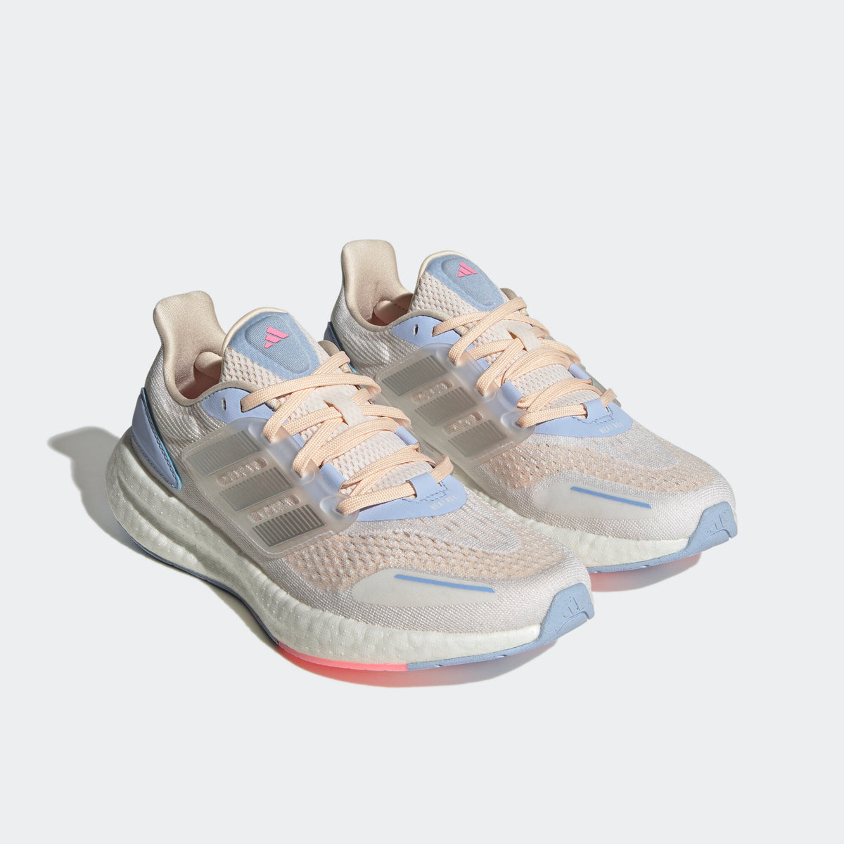 Adidas Pureboost 22 Heat.rdy Sneakers - White / Nude Pink / Blue / Silver - view 5