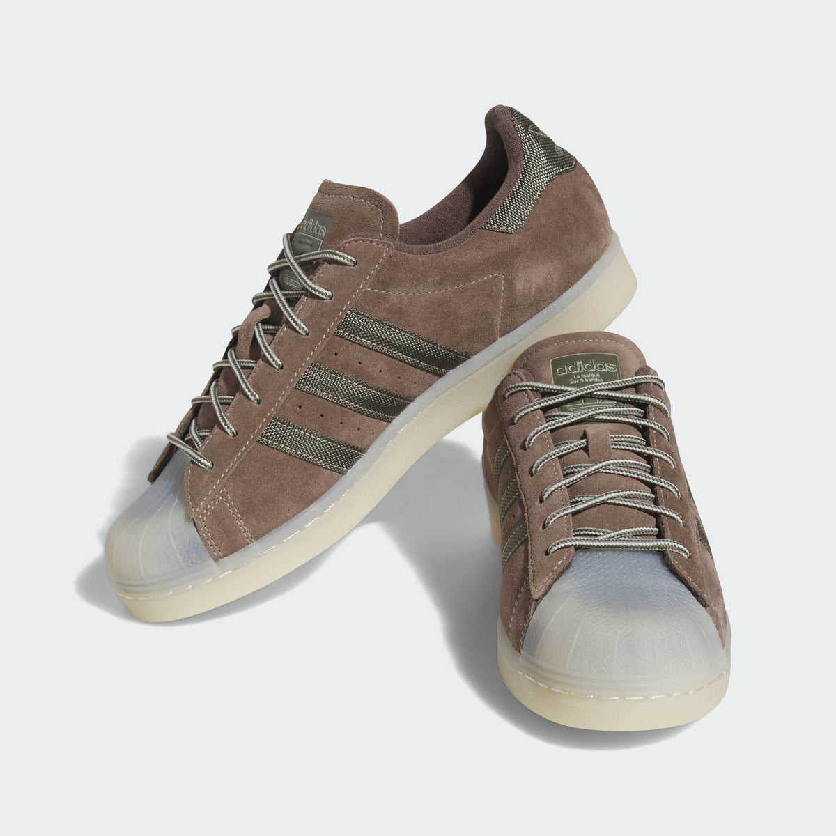Adidas Superstar Sneakers - Earth Brown / Taupe / White - view 5