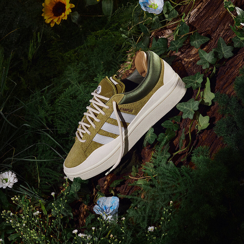 Adidas BAD Bunny Campus Sneakers - Olive Brown / Green / White - view 4