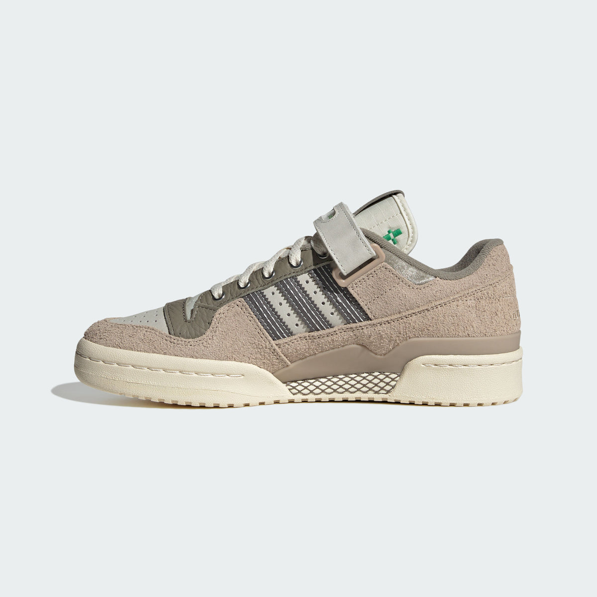 Adidas FOSS Forum 84 LOW Trainer Sneakers - Grey / Olive Brown - view 7