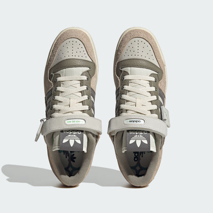 Adidas FOSS Forum 84 LOW Trainer Sneakers - Grey / Olive Brown - view 8