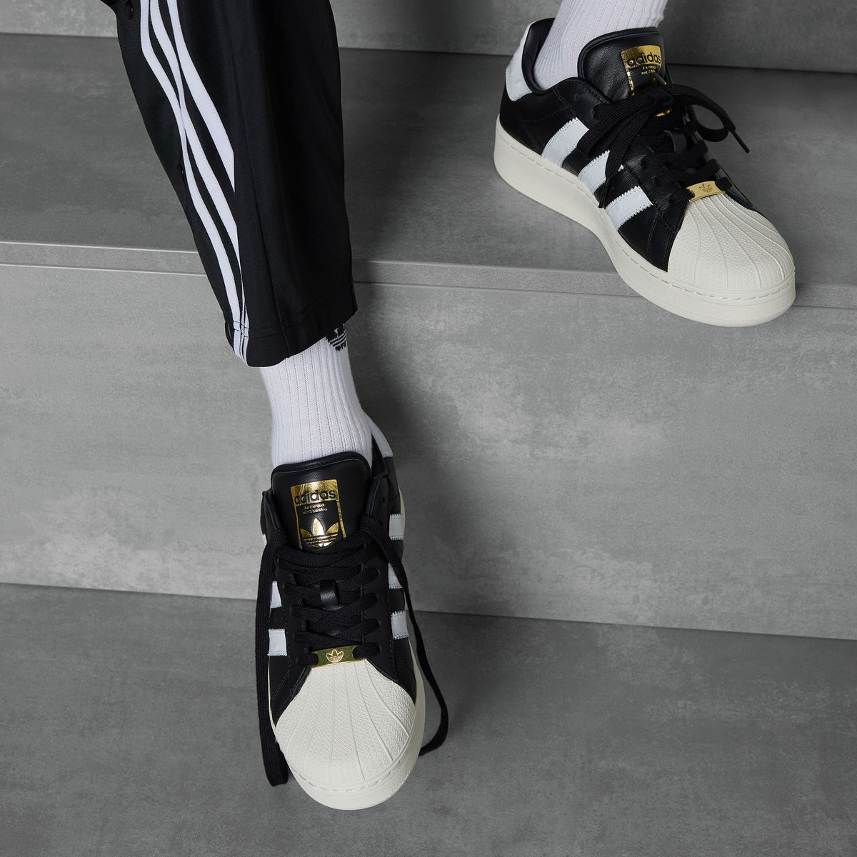 Adidas Superstar XLG Sneakers - Black / Crystal White / Off White - view 5