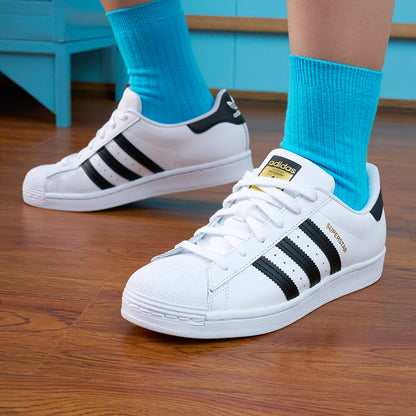 Adidas Superstar Sneakers - White / Core Black / Gold - view 1