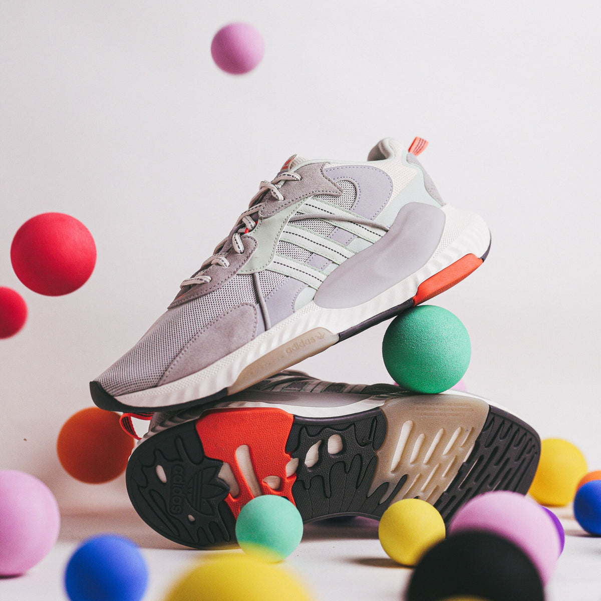 Adidas HI-TAIL Sneakers - Grey / Light Green / Off White - view 5