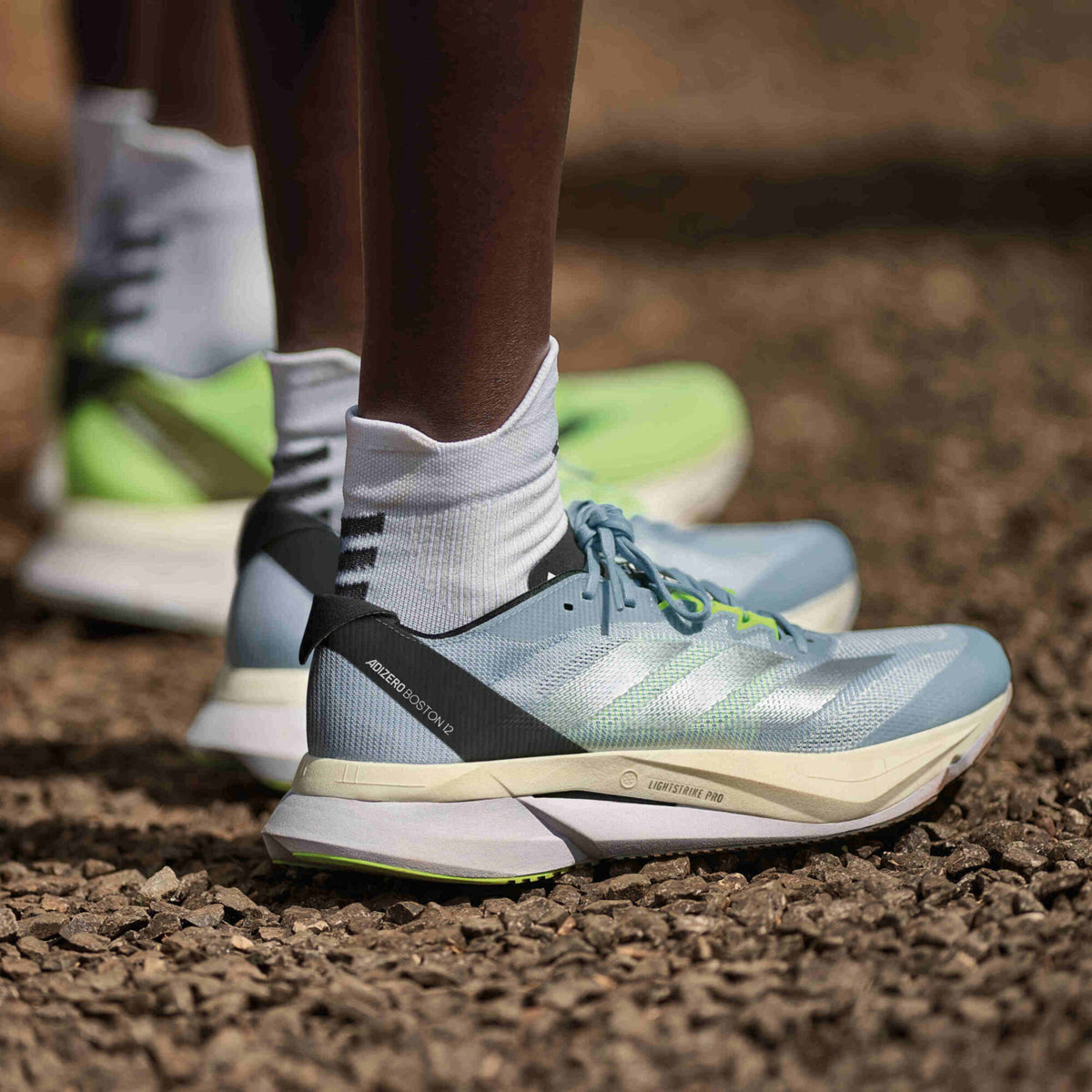 Adidas Adizero Boston 12 Sneakers - Grey Blue / Silver / Black - view 1