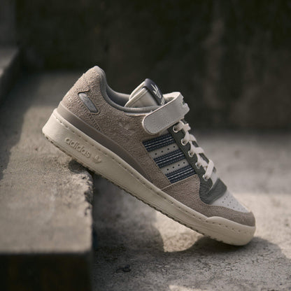 Adidas FOSS Forum 84 LOW Trainer Sneakers - Grey / Olive Brown - view 5