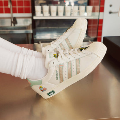 Adidas Disney Superstar Sneakers - White / Sky Blue / Off White - view 1