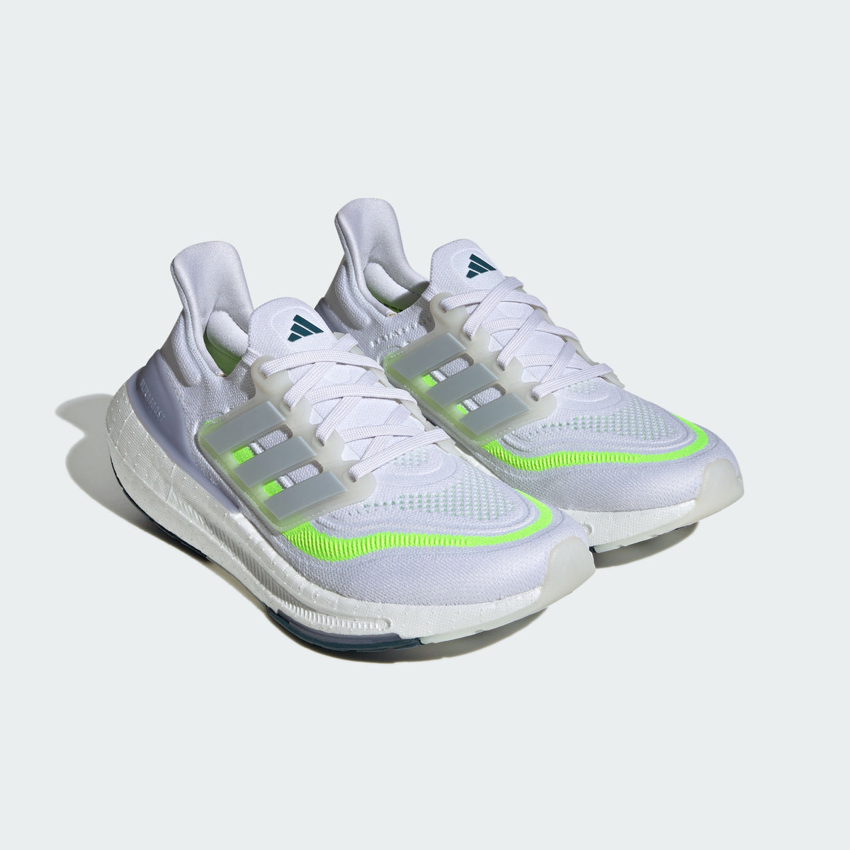 Adidas Ultraboost Light Sneakers - Grey White / Grey Blue / Lemon Yellow - view 5