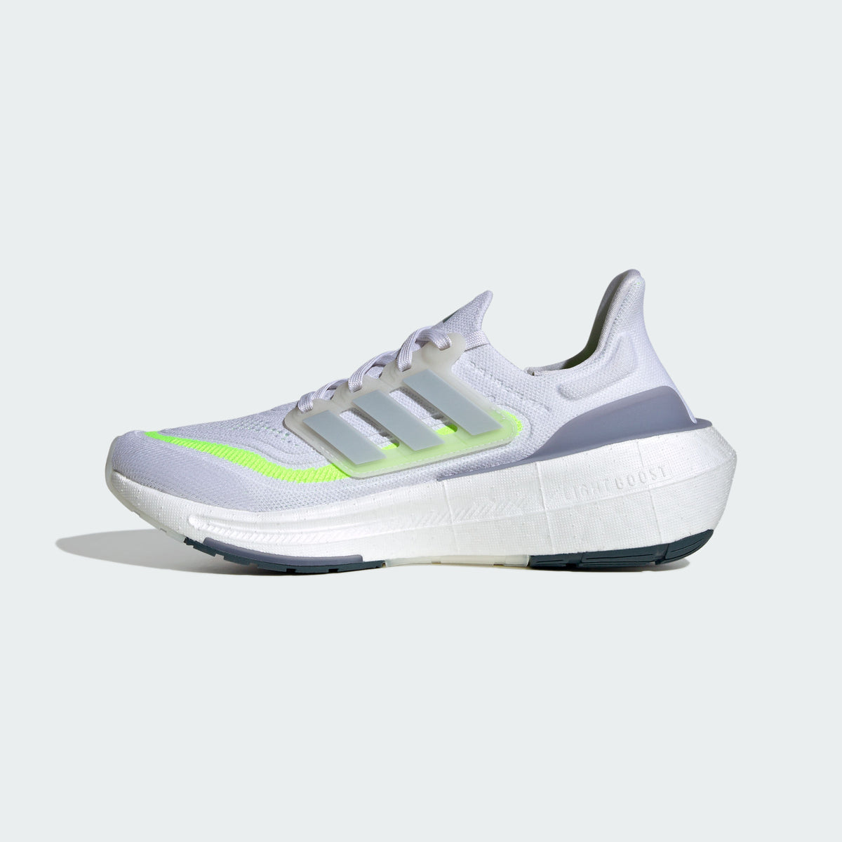 Adidas Ultraboost Light Sneakers - Grey White / Grey Blue / Lemon Yellow - view 2