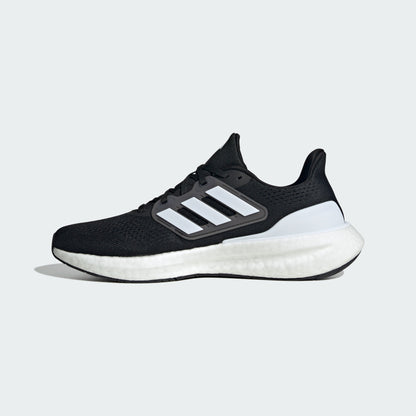 Adidas Pureboost 23 WIDE Sneakers - Black / White - view 2