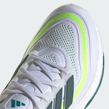 Adidas Ultraboost Light Sneakers - Grey White / Solar Green / Dark Dark Green / Blue - view 7