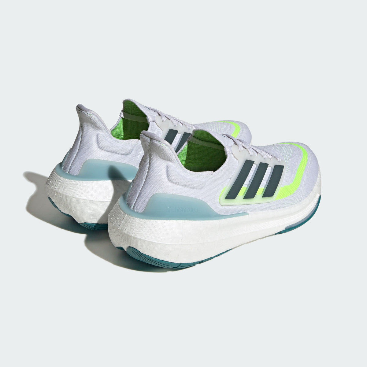 Adidas Ultraboost Light Sneakers - Grey White / Solar Green / Dark Dark Green / Blue - view 6