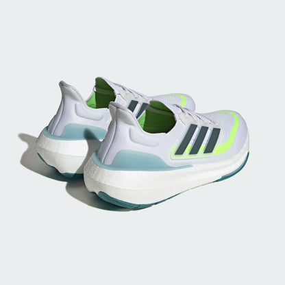 Adidas Ultraboost Light Sneakers - Grey White / Solar Green / Dark Dark Green / Blue - view 6