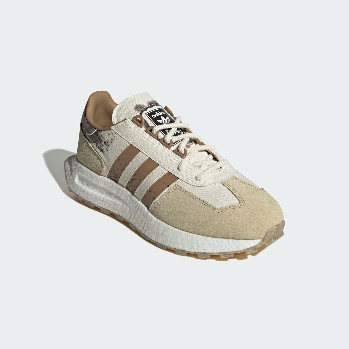 Adidas Retropy E5 Sneakers - Light Khaki / Off White / Coffee Brown - view 5