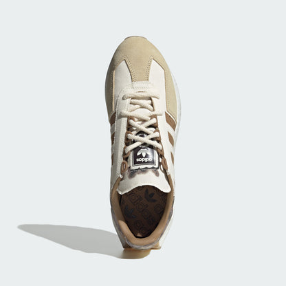 Adidas Retropy E5 Sneakers - Light Khaki / Off White / Coffee Brown - view 3