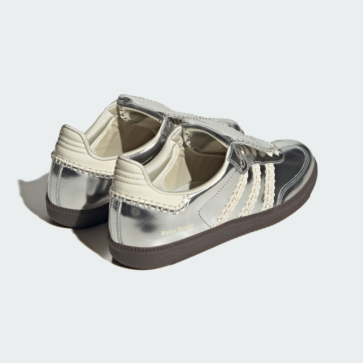 Adidas Wales Bonner Silver Samba Sneakers - view 6