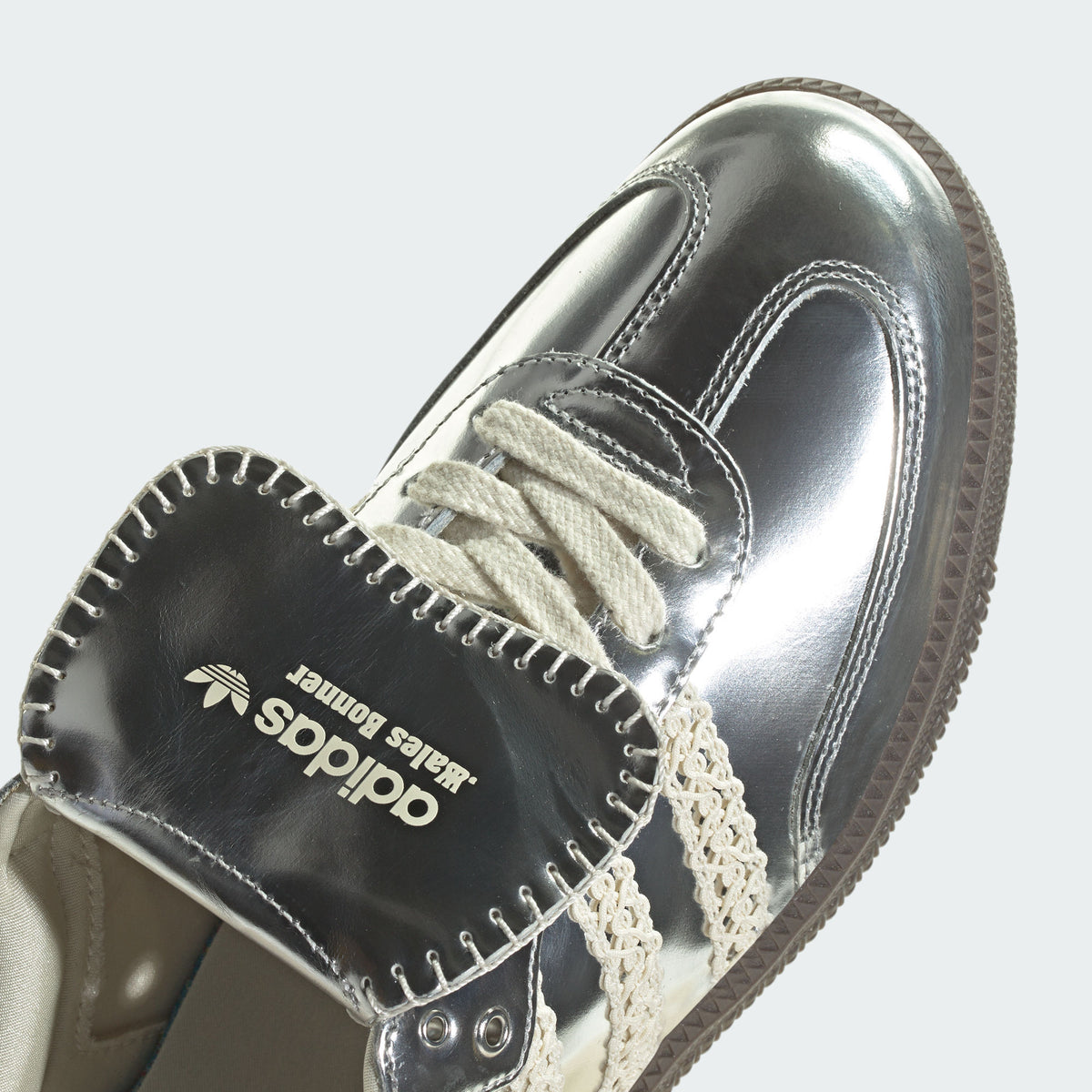 Adidas Wales Bonner Silver Samba Sneakers - view 7