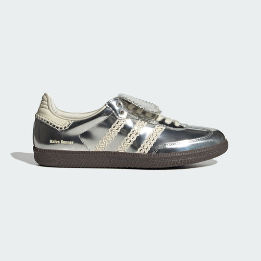 Adidas Wales Bonner Silver Samba Sneakers - view 1