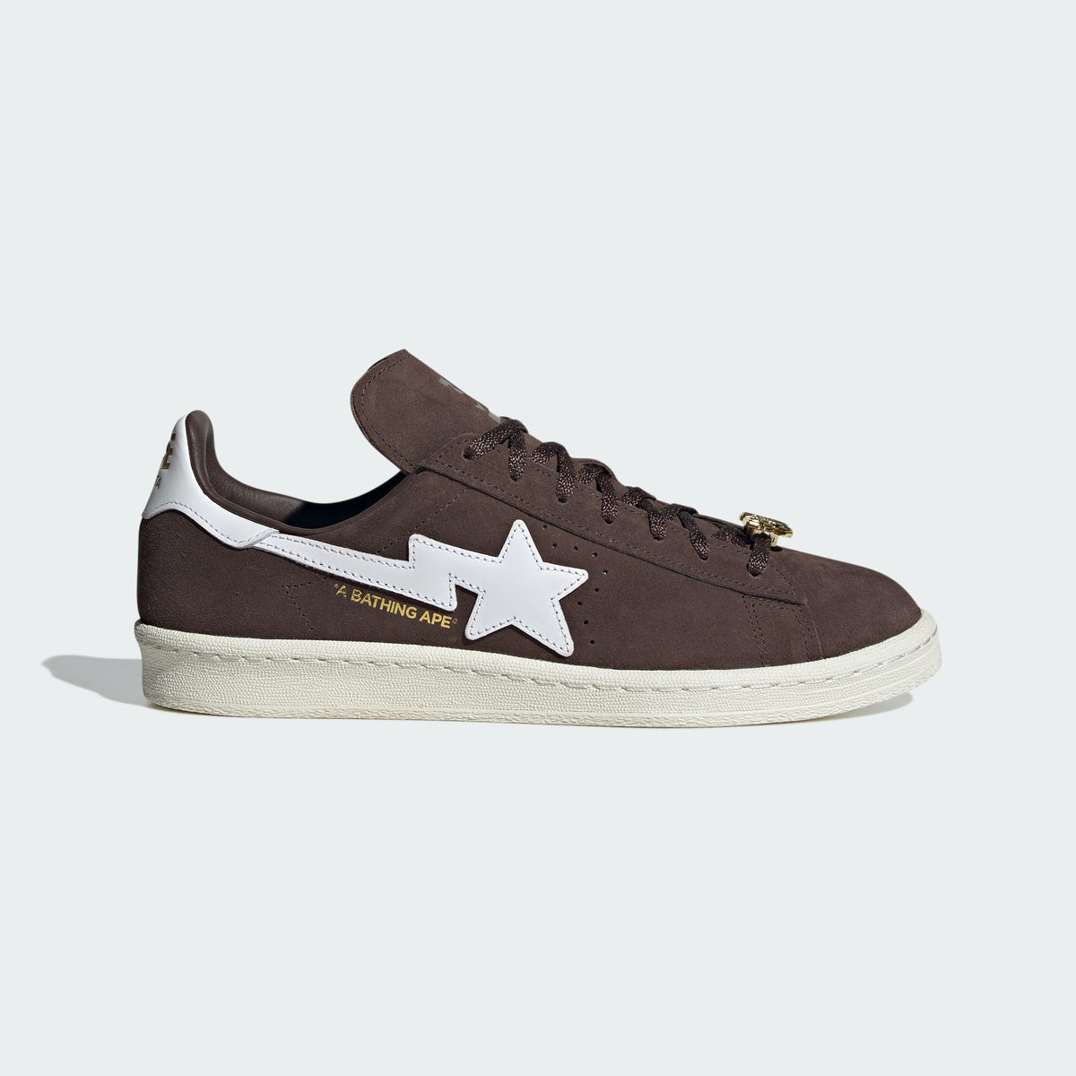 Adidas BAPE Campus 80S Sneakers - Dark Coffee / White - view 1