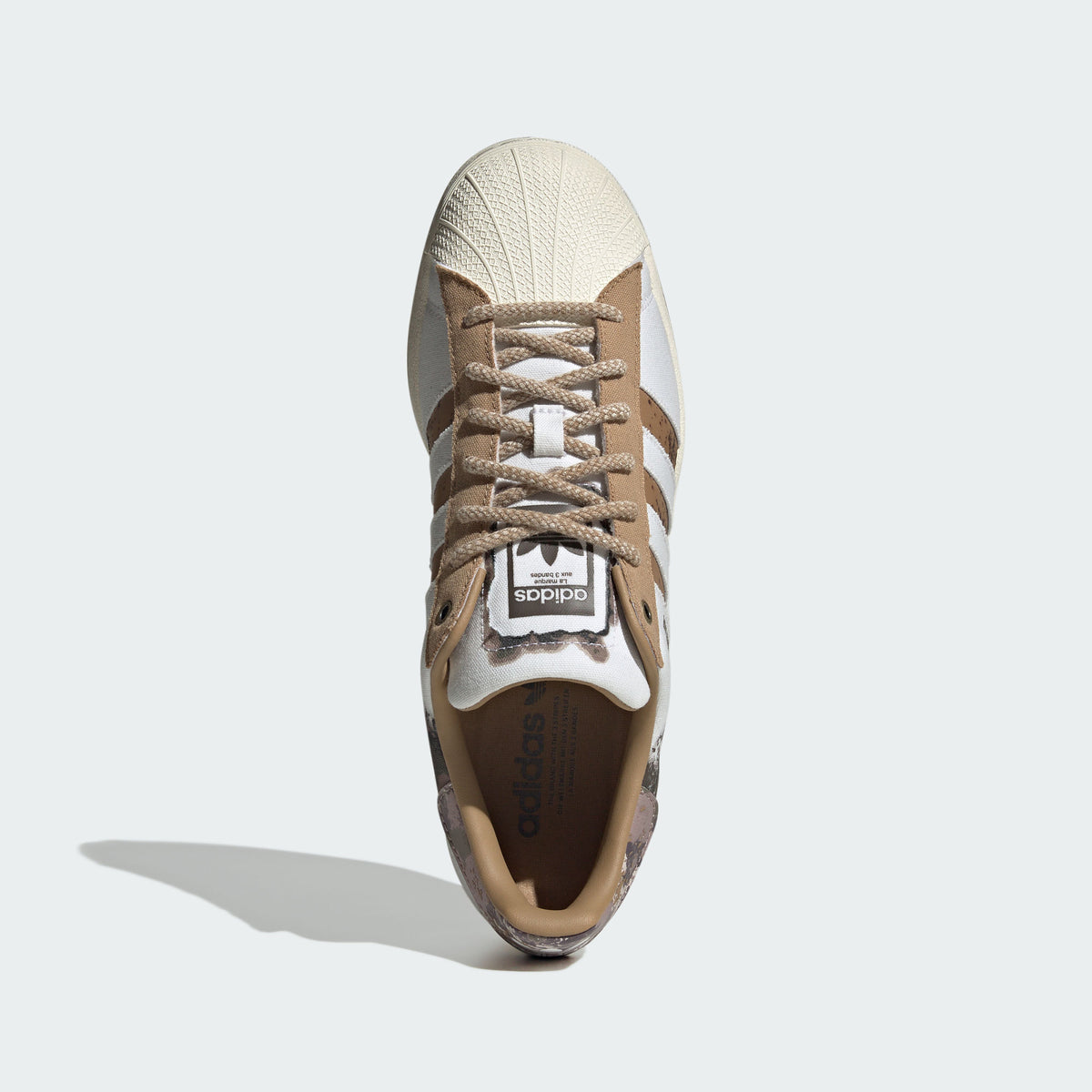 Adidas Superstar Sneakers - White / Light Tan / Off White - view 3