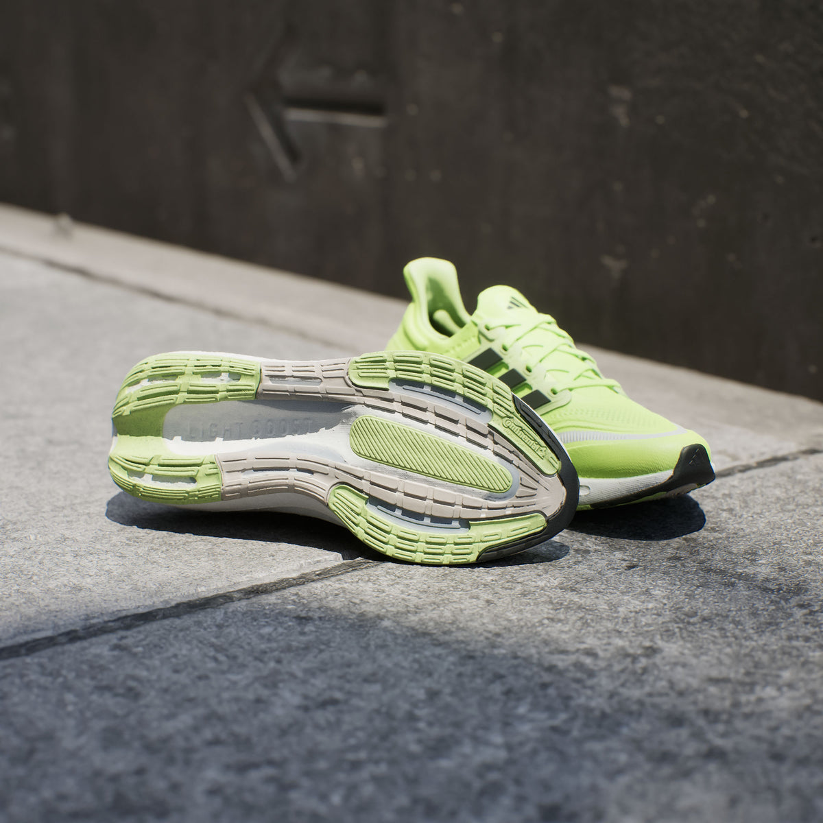Adidas Ultraboost Light Sneakers - Solar Green / White / Black - view 1