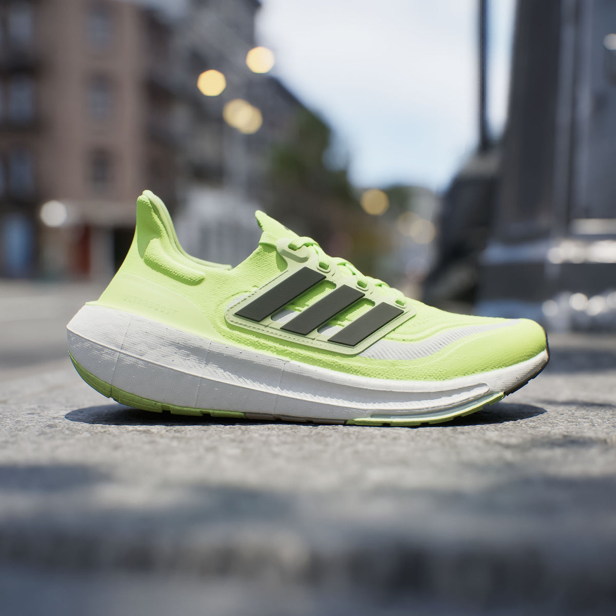 Adidas Ultraboost Light Sneakers - Solar Green / White / Black - view 2