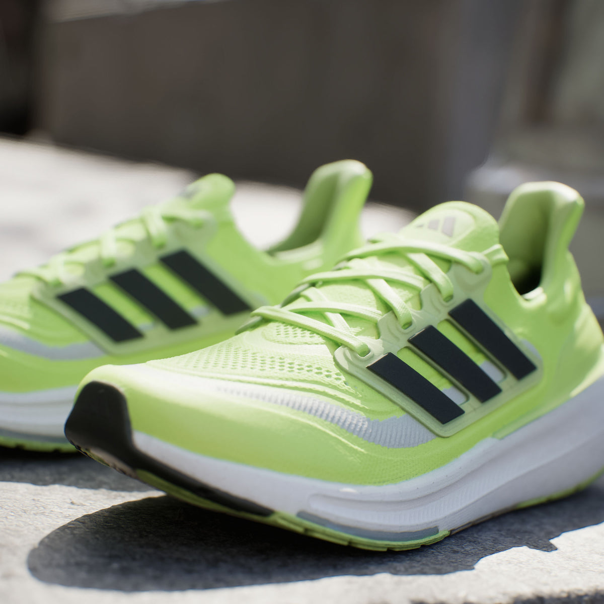 Adidas Ultraboost Light Sneakers - Solar Green / White / Black - view 7