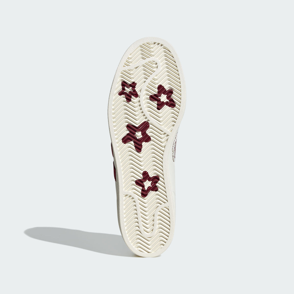 Adidas YU Nagaba Superstar Sneakers - White / Light Nude / Burgundy - view 6