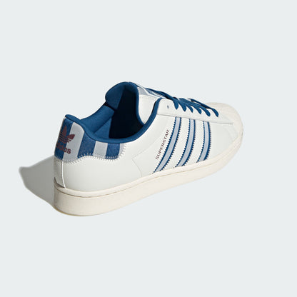 Adidas Superstar Sneakers - White / Grey / Blue - view 6