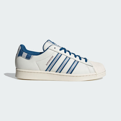 Adidas Superstar Sneakers - White / Grey / Blue - view 1