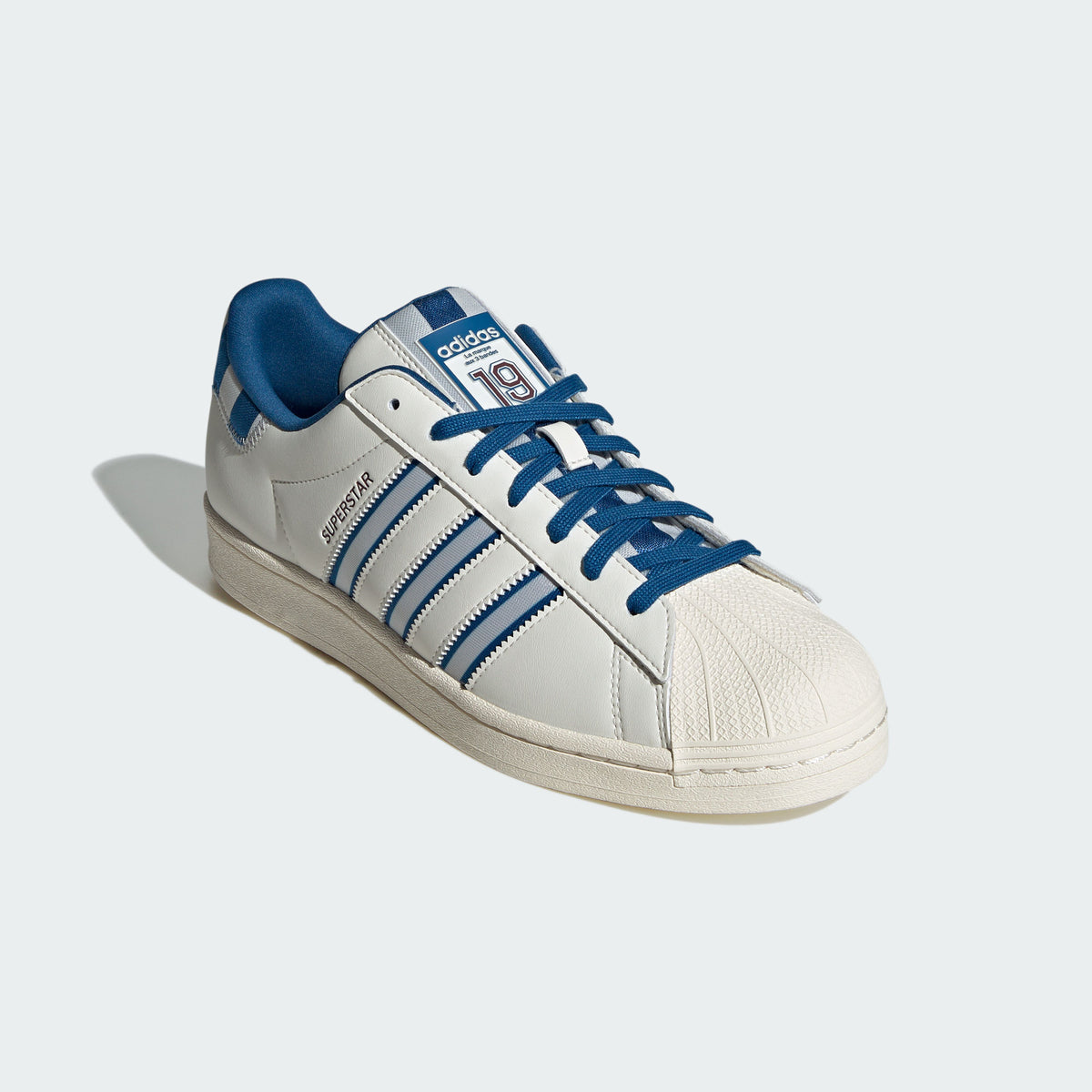 Adidas Superstar Sneakers - White / Grey / Blue - view 5