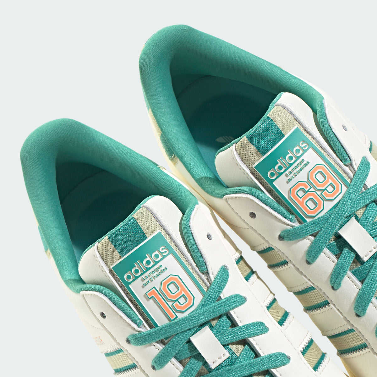 Adidas Superstar Sneakers - White / Light Green / Dark Green - view 8