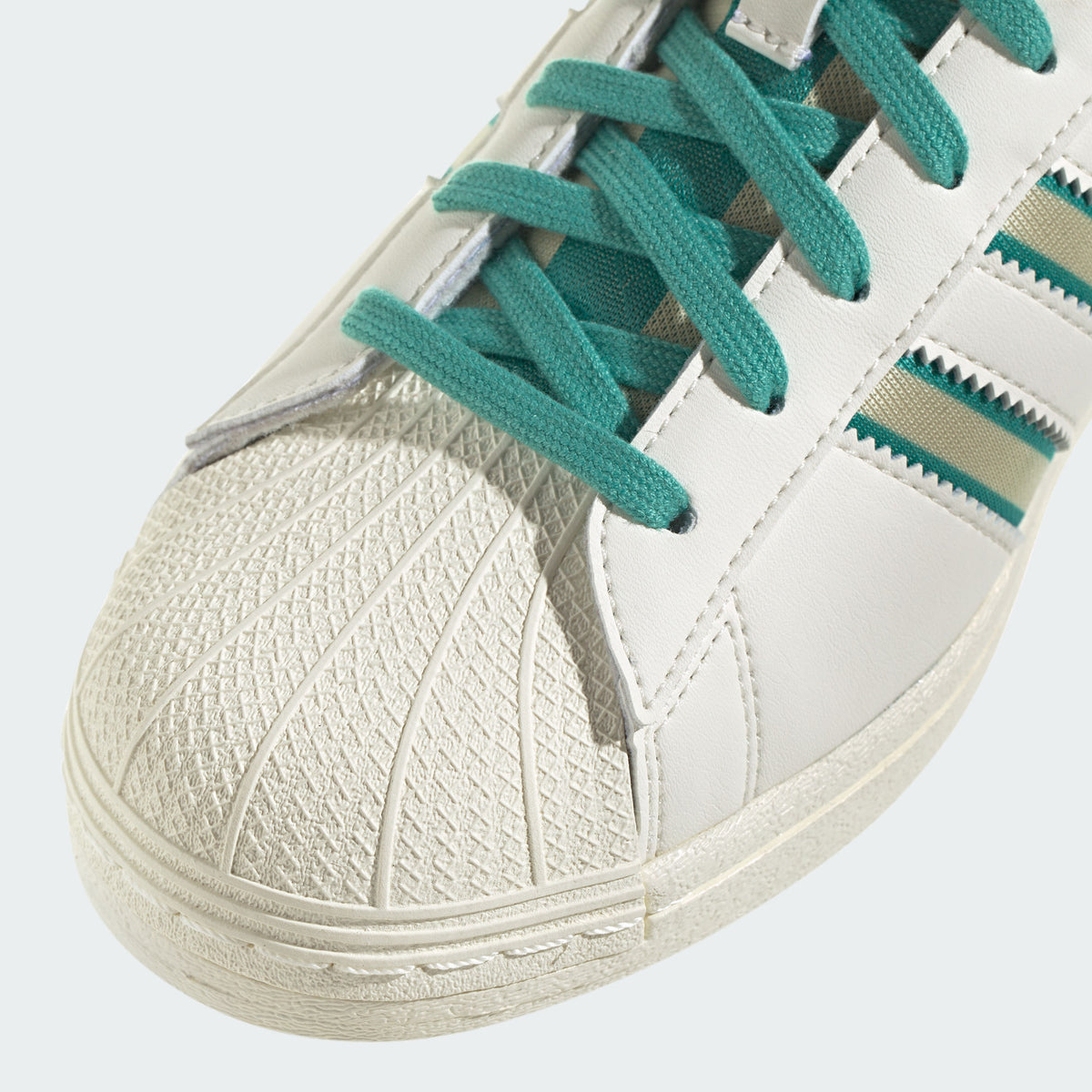Adidas Superstar Sneakers - White / Light Green / Dark Green - view 7