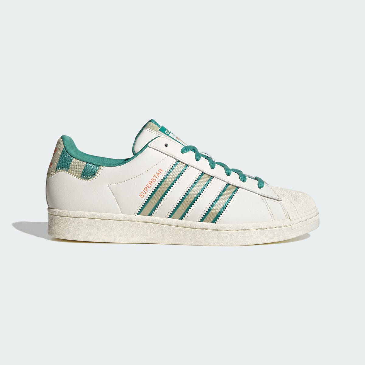 Adidas Superstar Sneakers - White / Light Green / Dark Green - view 1