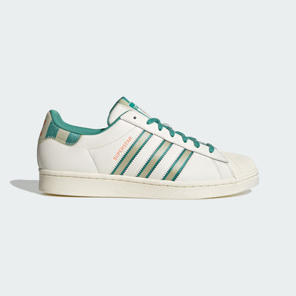 Adidas Superstar Sneakers - White / Light Green / Dark Green - view 1