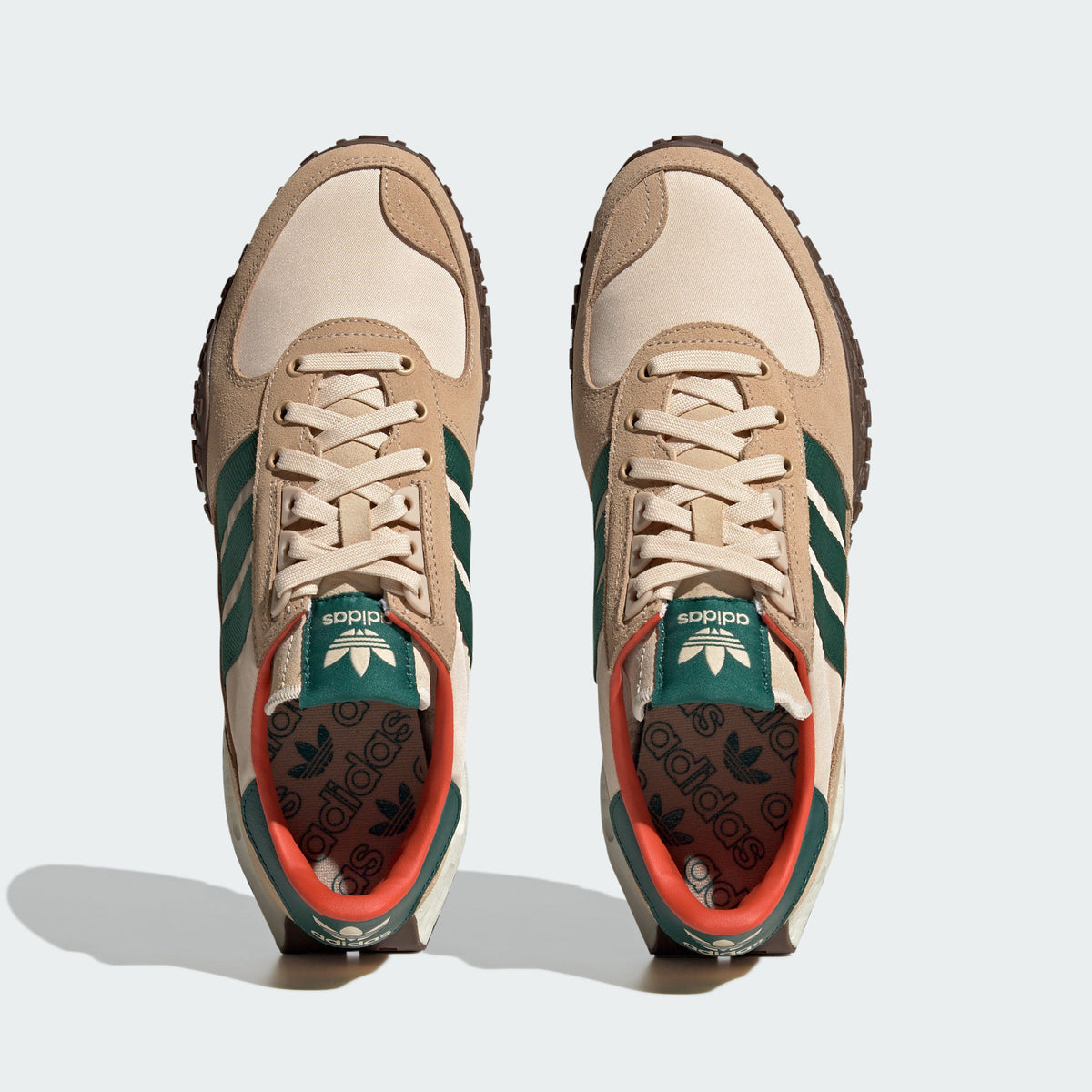 Adidas Retropy E5 Sneakers - Tan / Khaki / Forest Green - view 3