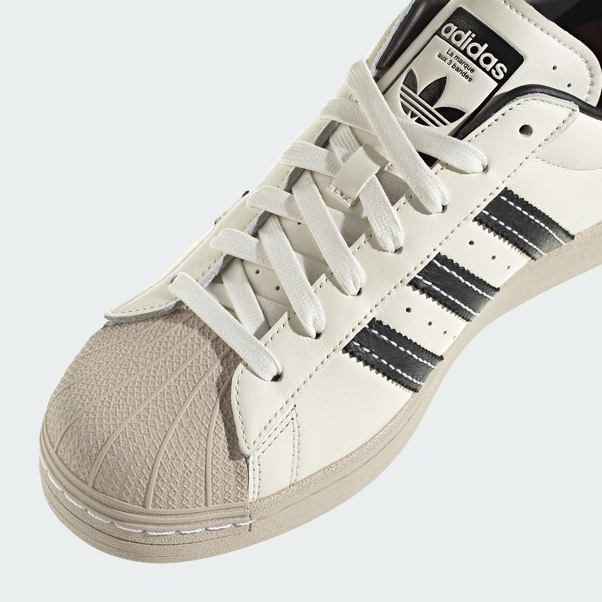 Adidas Superstar Sneakers - Off White / Khaki Brown / Black - view 8